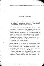 v. L' ETICA EPICUREA 1. Aristippo e Epicuro 2. Il ... - La Biblioteca