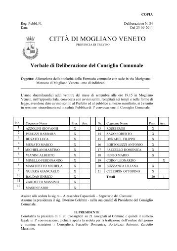 CITTÀ DI MOGLIANO VENETO - Comune di Mogliano Veneto