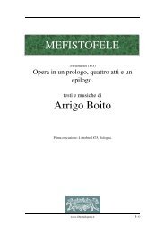 MEFISTOFELE Arrigo Boito - Libretti d'opera italiani