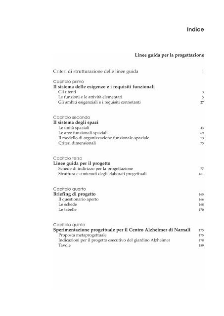 Architettura per l'Alzheimer - Tempi e Spazi