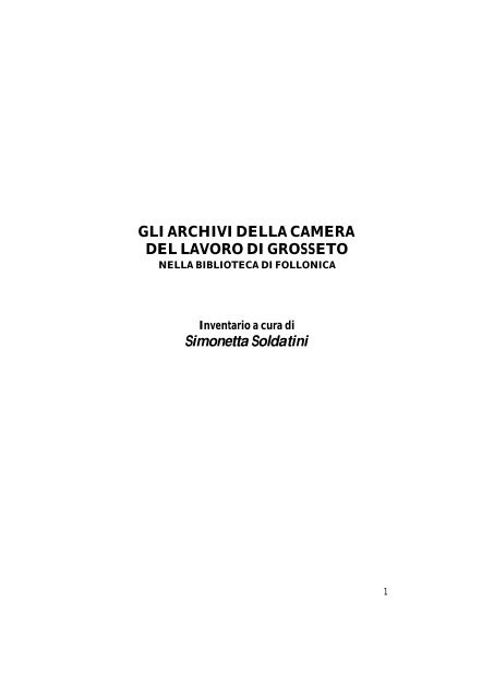 archivio della Camera del Lavoro di Grosseto - Cgil Toscana