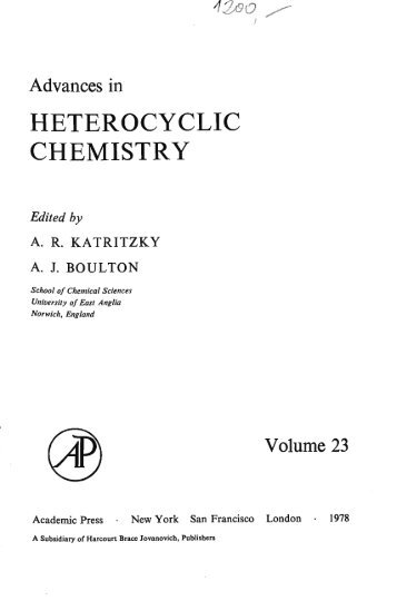 heterocyclic chemistry - Warsaw University of Technology Digital ...