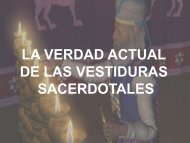 LA VERDAD ACTUAL DE LAS VESTIDURAS SACERDOTALES