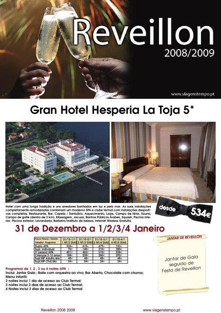 programa de reveillon 2008/2009 gran hotel ... - Viagens Tempo
