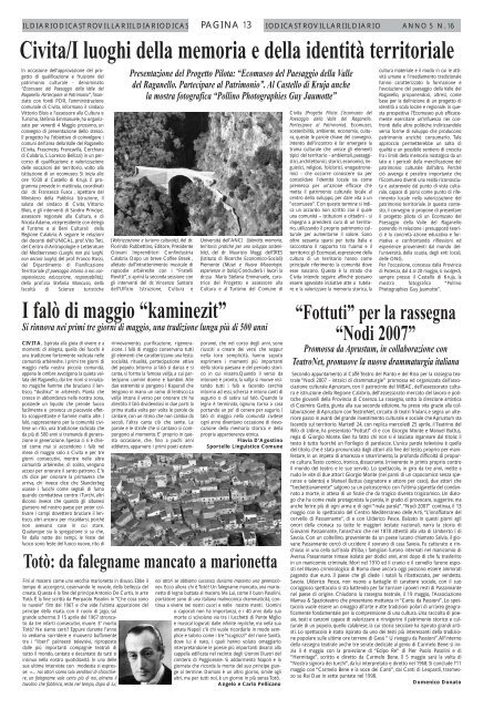 n. 16 - Il Diario di Castrovillari