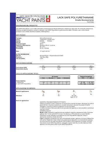 scheda tecnica - Safe Nanotech