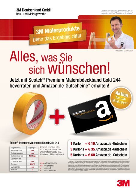 3M Amazon Goldband Aktion - Werkzeuge Dietrich