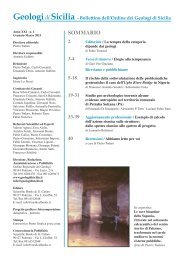 gdiS 1 • 2013 - Ordine Regionale dei Geologi di Sicilia