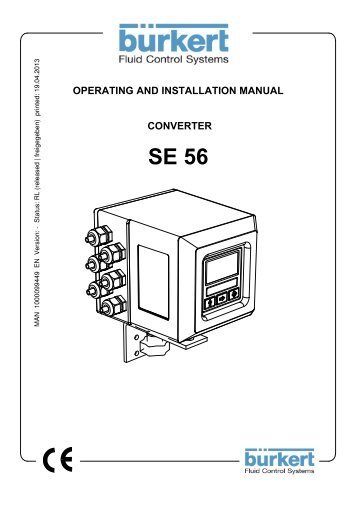 OPERATING AND INSTALLATION MANUAL CONVERTER