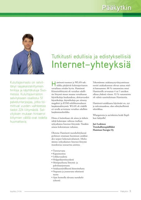 Lataa Ilopilkku 2 / 2004 (PDF) - Haminan Energia