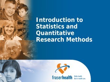 Introduction to Statistics and Quantitative Research Methods