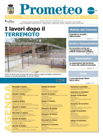 Prometeo Ottobre 2012 - Comune di Minerbio