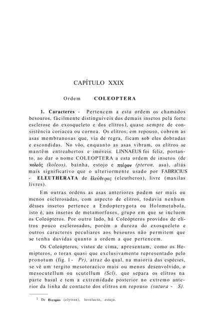 Ordem COLEOPTERA - Acervo Digital de Obras Especiais