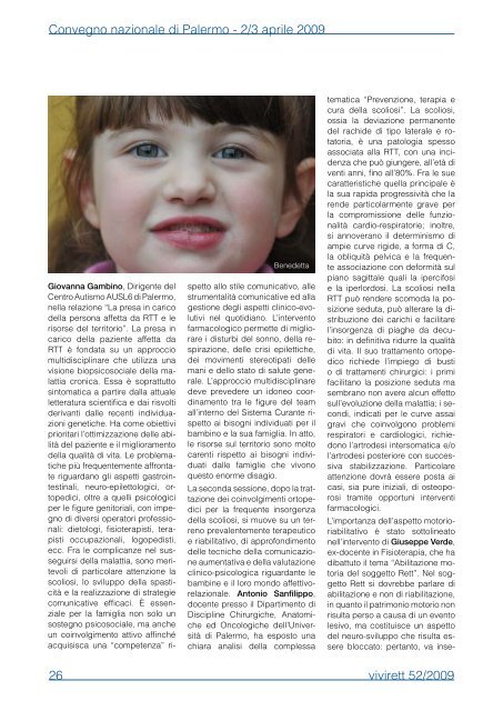 Numero n.52 - Associazione Italiana Sindrome di Rett