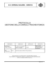 PROTOCOLLO GESTIONE DELLA CANNULA TRACHEOTOMICA