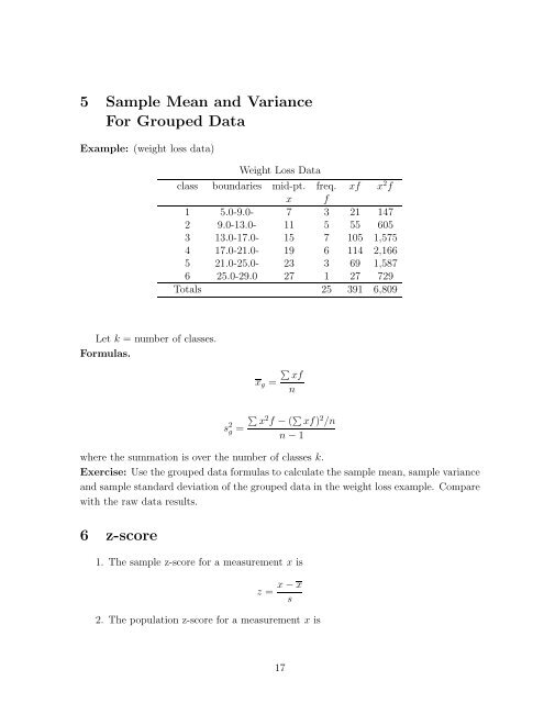 MBA 604 Introduction Probaility and Statistics Lecture Notes