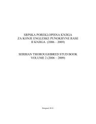 serbian thoroughbred stud book volume 2 - bgturf.com