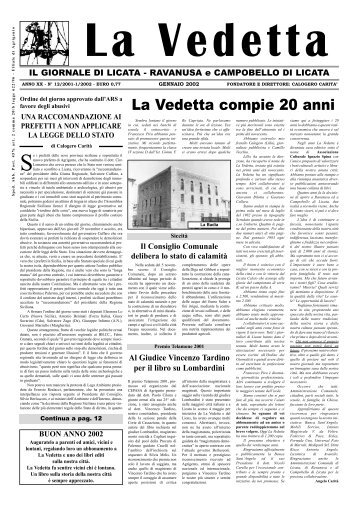 Gennaio 2002.qxd - La Vedetta Online