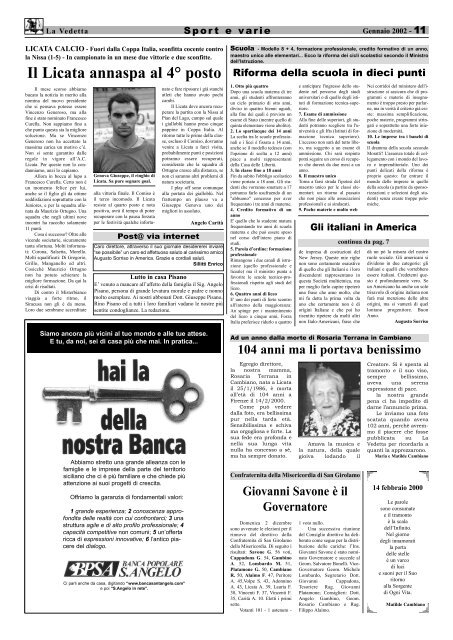 Gennaio 2002.qxd - La Vedetta Online