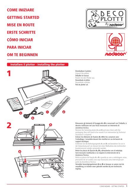 Getting started Modecor_ver5 - Modecor Italiana Srl