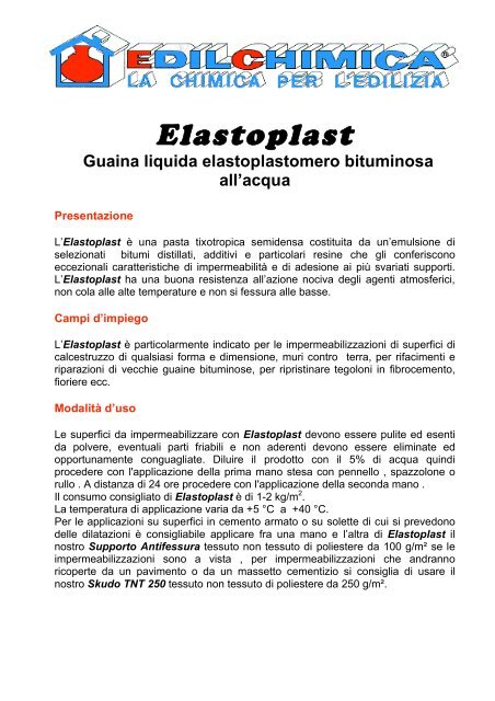 Elastoplast - EDILCHIMICA