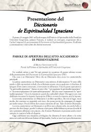 ¿Espiritualidad ignaciana y/o mística ignaciana? - Rivista di Ricerca ...