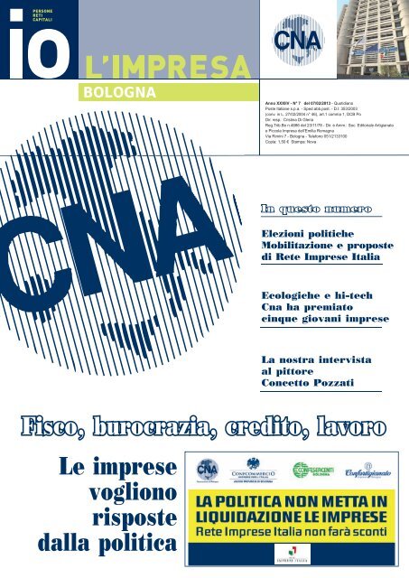 io l'impresa febbraio 2013 - CNA Informa