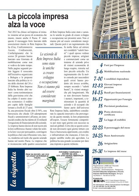 io l'impresa febbraio 2013 - CNA Informa