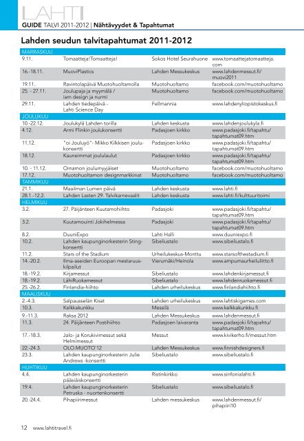 TALVI 2011-2012 - Lahden seutu