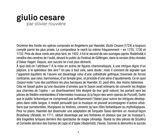 giulio cesare - Naxos Music Library