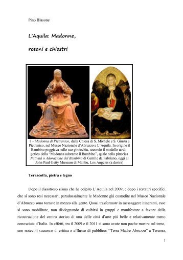 L'Aquila: Madonne, rosoni e chiostri - Nuovo Progetto 2