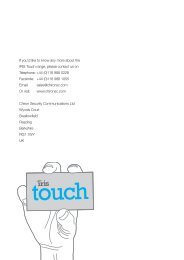 IRIS Touch English v4.pdf - Chiron Security Communications
