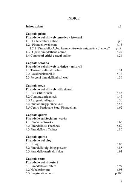 Leggi La Tesi In Pdf Pirandelloweb