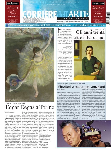 Edgar Degas a Torino - Corriere dell'Arte