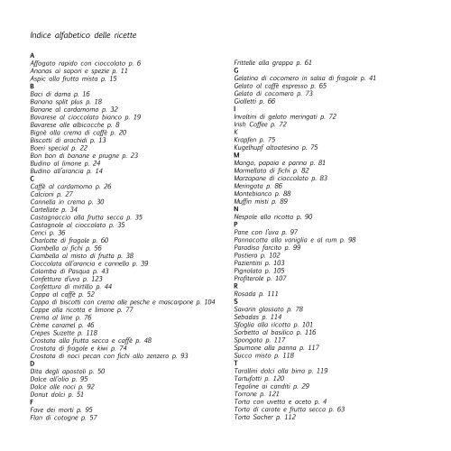 enciclopedia dei dolci