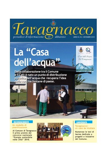 Novembre 2010 - Comune di Tavagnacco