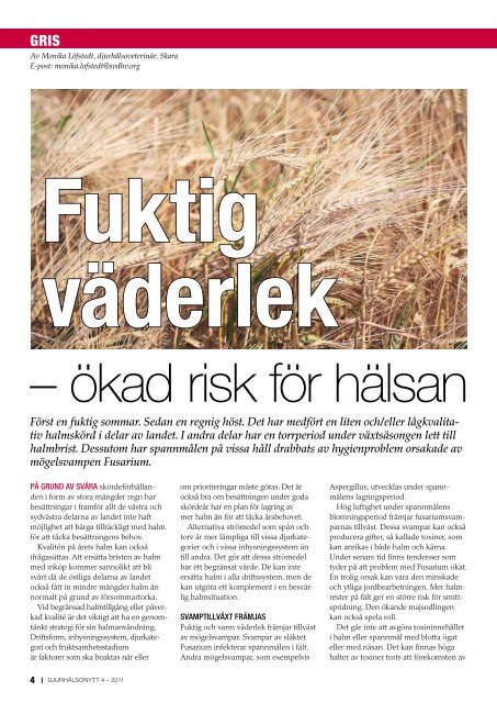 Fuktig väderlek - ökad risk för hälsan.pdf - Svenska Pig