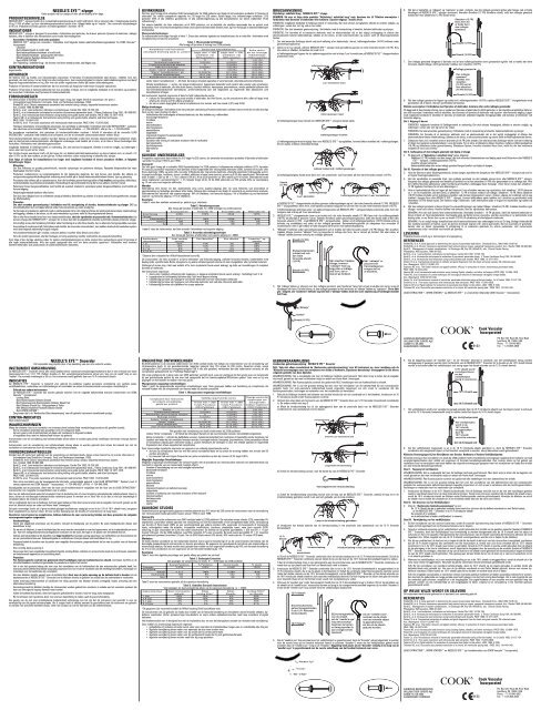 Asa NEEDLE'S EYE™ Cook Vascular Incorporated ... - Cook Medical