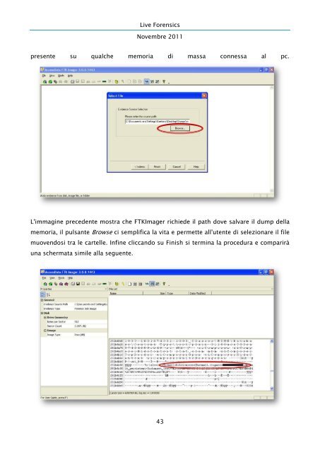 Live Forensics - Dipartimento di Informatica ed Applicazioni ...