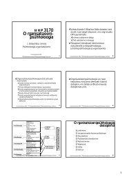 3170 HHP Organisatsiooni- psühholoogia