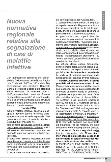 Maggio 2006 - Ordine dei Medici di Bologna