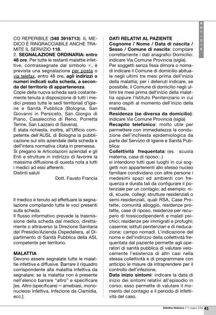 Maggio 2006 - Ordine dei Medici di Bologna