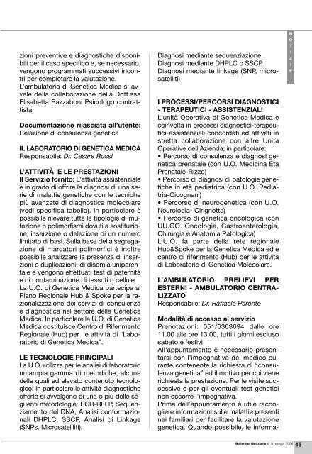 Maggio 2006 - Ordine dei Medici di Bologna