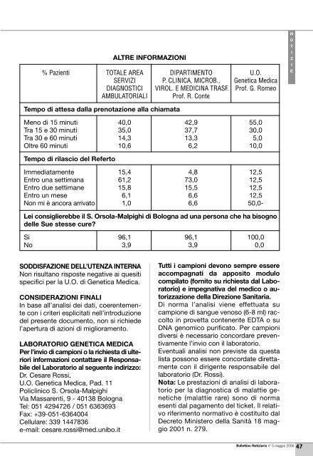 Maggio 2006 - Ordine dei Medici di Bologna