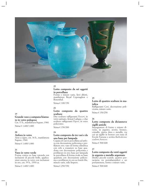 Scarica il catalogo in PDF - Casa d'aste Farsettiarte