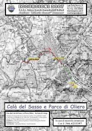 Calà del Sasso e Parco di Oliero
