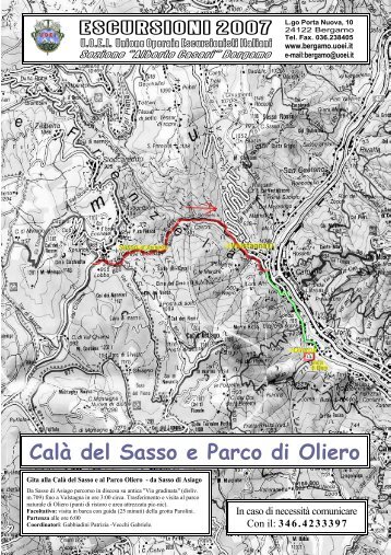 Calà del Sasso e Parco di Oliero