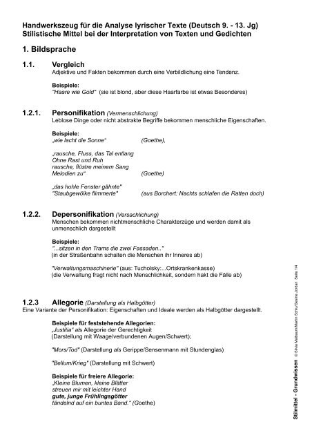 Sprachlich Stilistische Mittel Layout 1 Martin Schlu