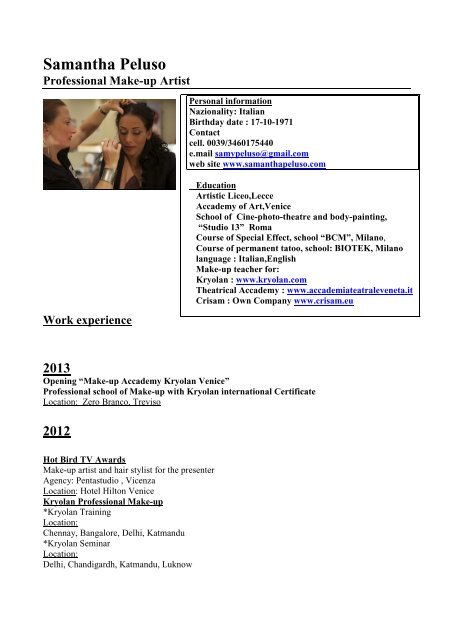 Bio Samantha Peluso