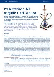 Presentazione del narghilè e del suo uso - Società Italiana di ...